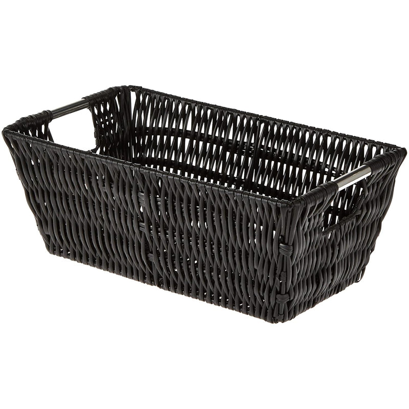 Rattique Small Shelf Black Tote Basket