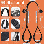 BDSM Bondage Restraint Kit – Adjustable Cuffs, Neck-to-Thigh Sling & Nipple Clamps