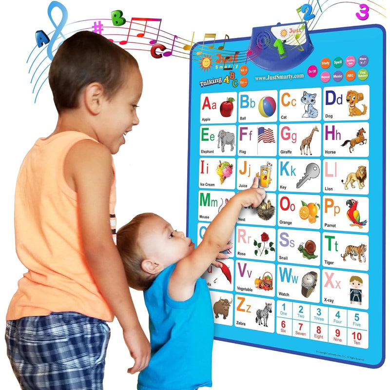 Alphabet Wall Chart For Toddlers 1 3 Abcs & 123S Kids Learning Toy Educatio