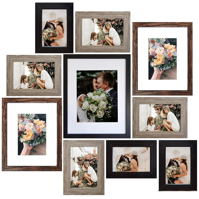 Picture Frames Collage, Gallery Wall Frame Set With 11X14 8X10 5X7 4X6 Frames