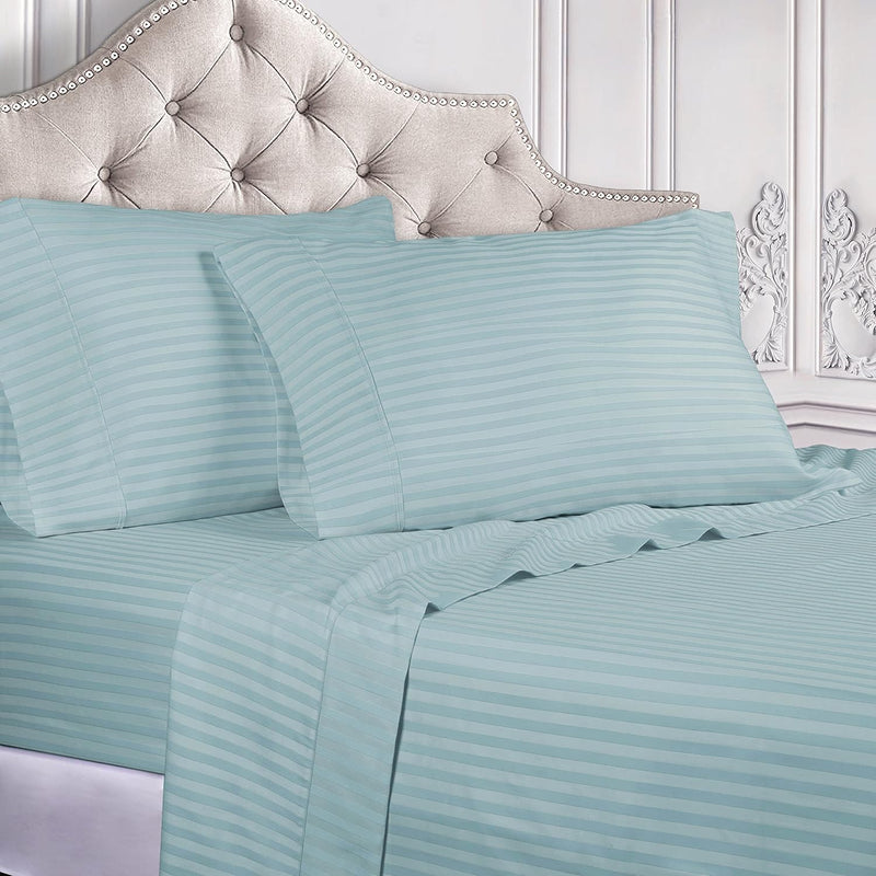 Superior Ec400Shst Sheet Set, King, Light Blue