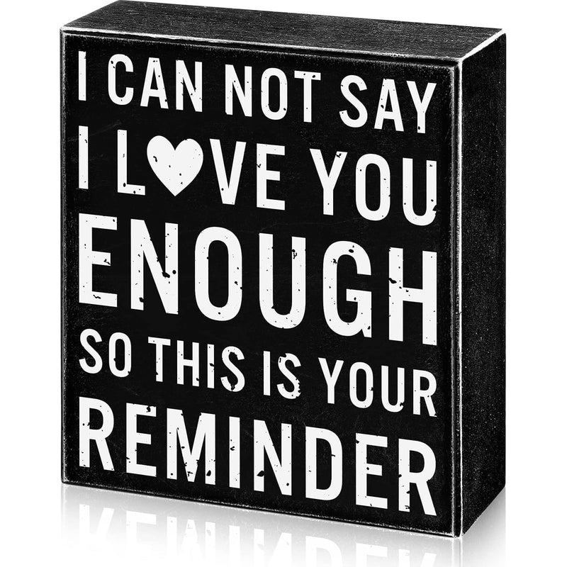Valentine'S Day Gift Love Box Sign 5 X 6 X 1.77 Inch Love Decor Wood Love You