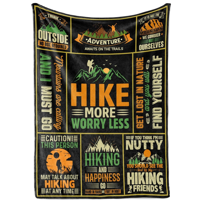 Cool Hiking Gifts For Women, Men, Couples, Throw Blanket For Hikers For Christ