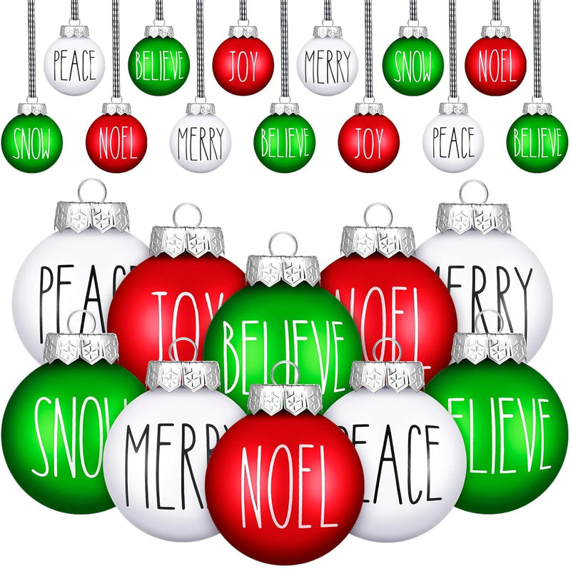 12 Pcs Christmas Ball Ornaments For Tree Decorations Christmas Hanging Decorat