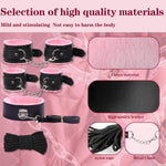 Bdsm Bondage Kit Sex Toys 8 Pcs Sex Bondage Set For Beginners Ball Gag Bondage Rope Bdsm Kit For Couples (Pink, 8Pcs)