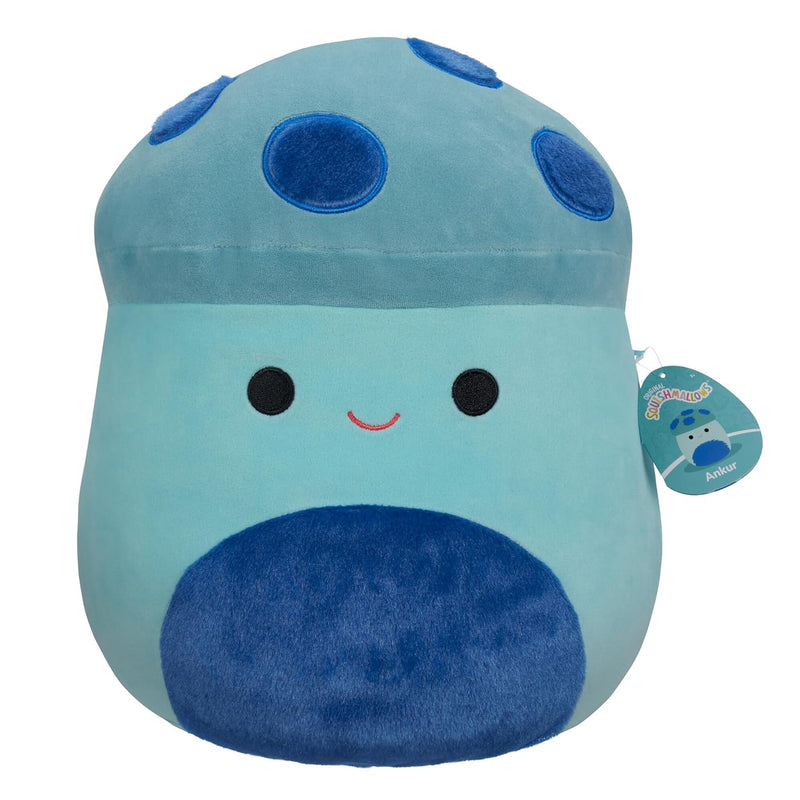 Original 16 Inch Ankur Teal Mushroom With Fuzzy Blue Spots And Belly Offici