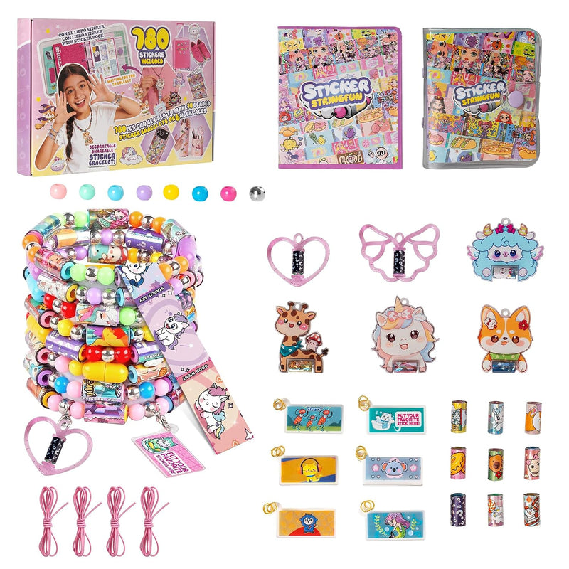 Sticky Rolls Bracelet Kit for Kids - Wearable Sticker Bracelet and Jewelry Making Kit