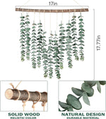 17.7‘’Eucalyptus Wall Hanging Artificial Eucalyptus Plant Fake Greenery Vine Boho Wall Decor for Apartment Bathroom Bedroom Kitchen Farmhouse Home Living Room Office Decorations