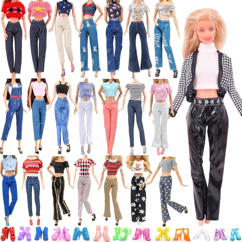 30 Pcs Doll Clothes And Accessories For Doll, 11.5 Inch Doll Outfit Collect