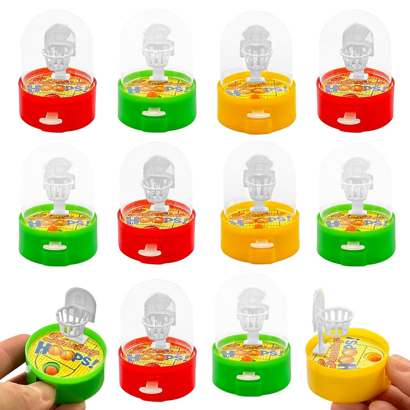 Basketball Game Toys, 12 Pack Finger Shooting Fun for Kids Fidget Handheld