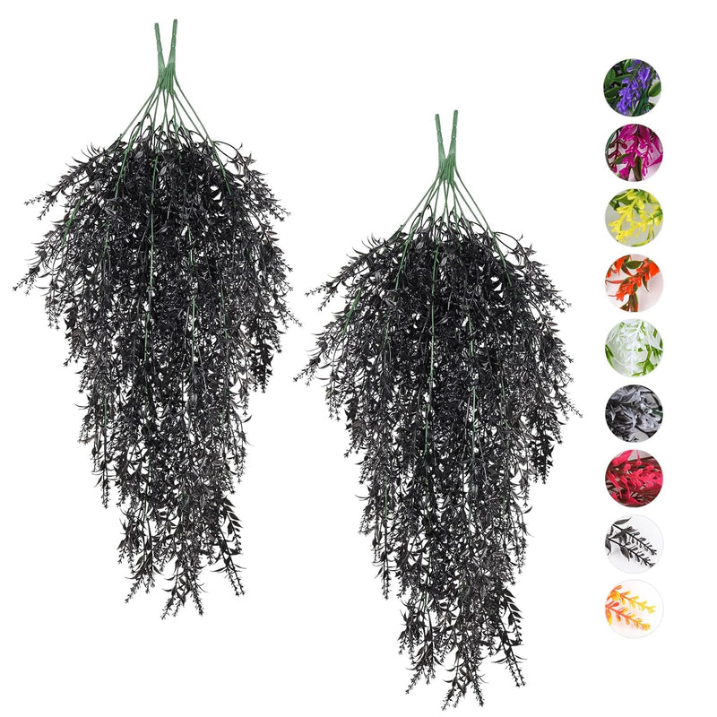 Artificial Hanging Plants Fake Hanging Lavender Faux Uv Resistant Lavender Flo