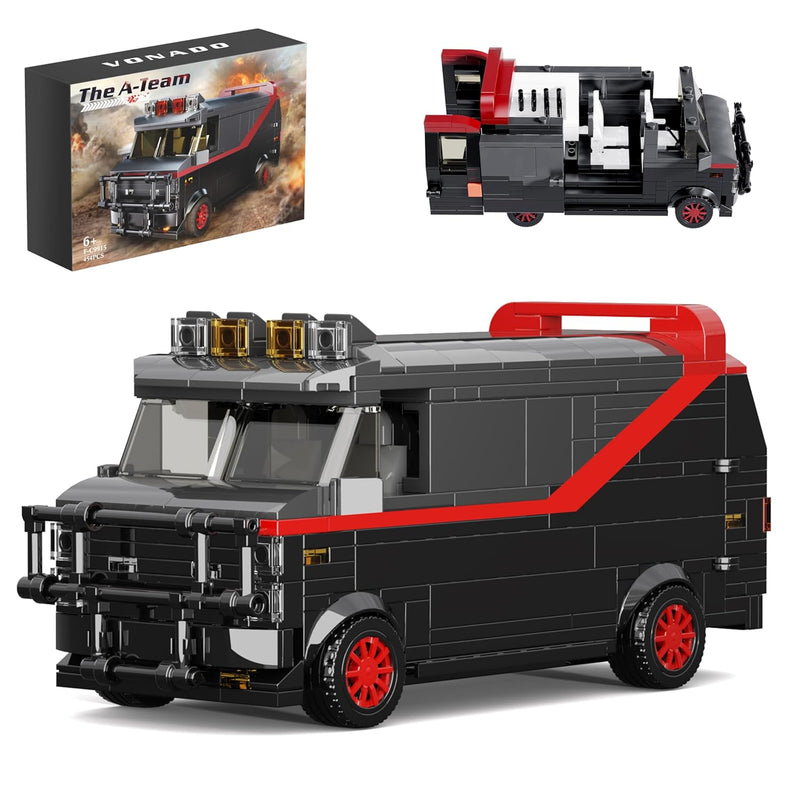A Team Van Building Set, Vandura Car Compatible With Lego, A Team Van Nosta