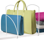 Tall White Shelf Dividers - Linen Closet Organizers and Storage - Linen Storage - Closet Organization - Towel Organizer for Closet (Set of 2)