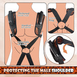 Adjustable BDSM Bondage Sex Swing with Waist Support & Plush Padding – Holds 300 lbs