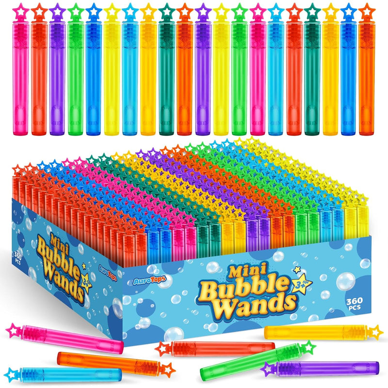 360 Pcs Mini Bubble Wands,Bubble Party Favors Assortment Toys For Kids,Them