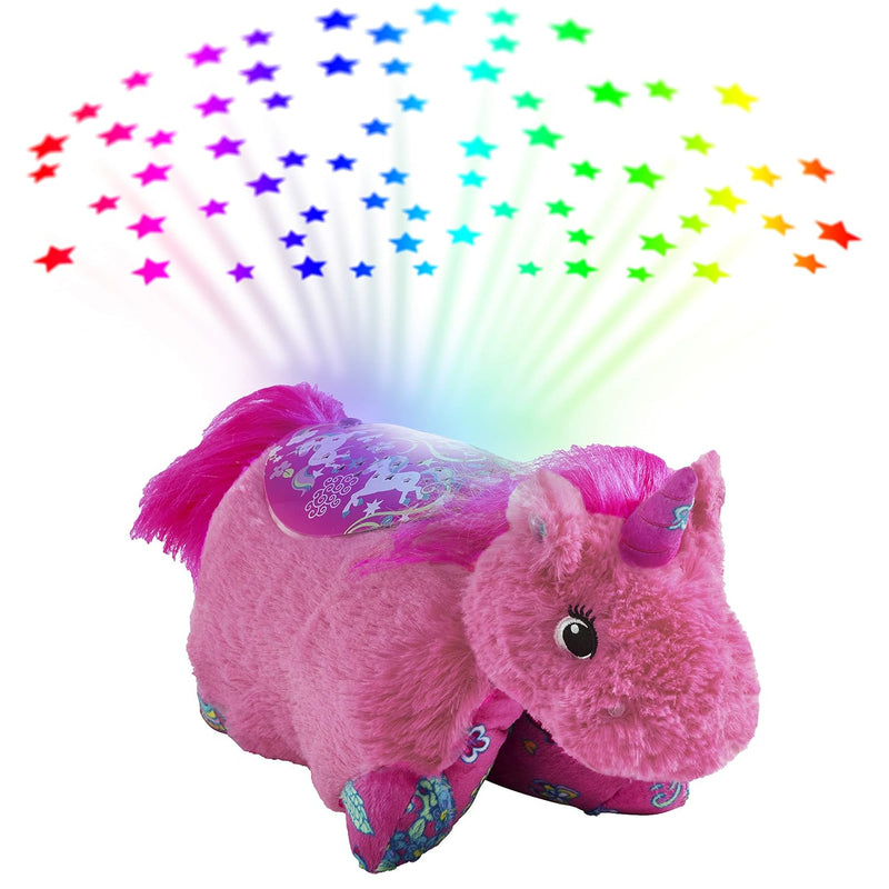 Pillow Pets Colorful Pink Unicorn Sleeptime Lite 11" Stuffed Animal Plush N