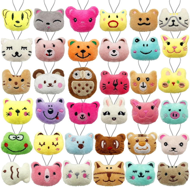 36 Pcs Mini Animal Plush Toys Set Cute Small Animal Stuffed Toy Keychain Fo