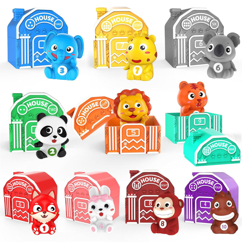 Learning Toys For 1 2 3 Year Old Toddlers, 20Pcs Animal Toys Montessori Cou