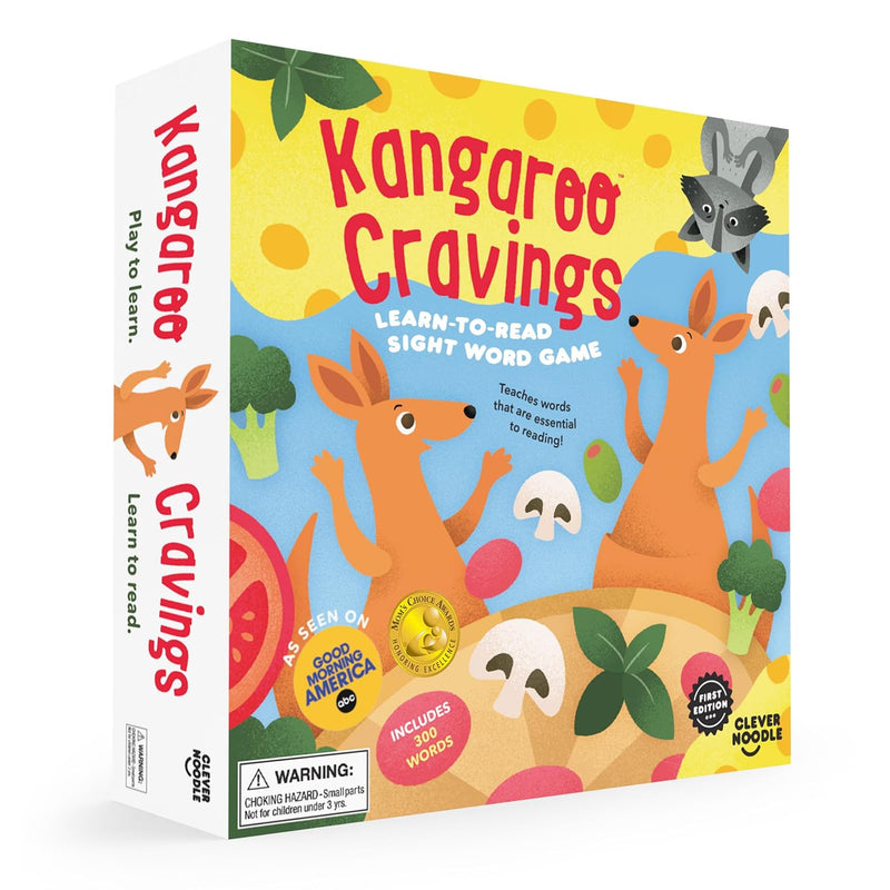 Kangaroo Cravings Learn To Read 300 High Frequency Sight Words Board Game F