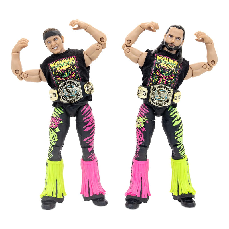 All Elite Wrestling Unrivaled 2 Pack The Young Bucks 6 Inch Matt Jackson An