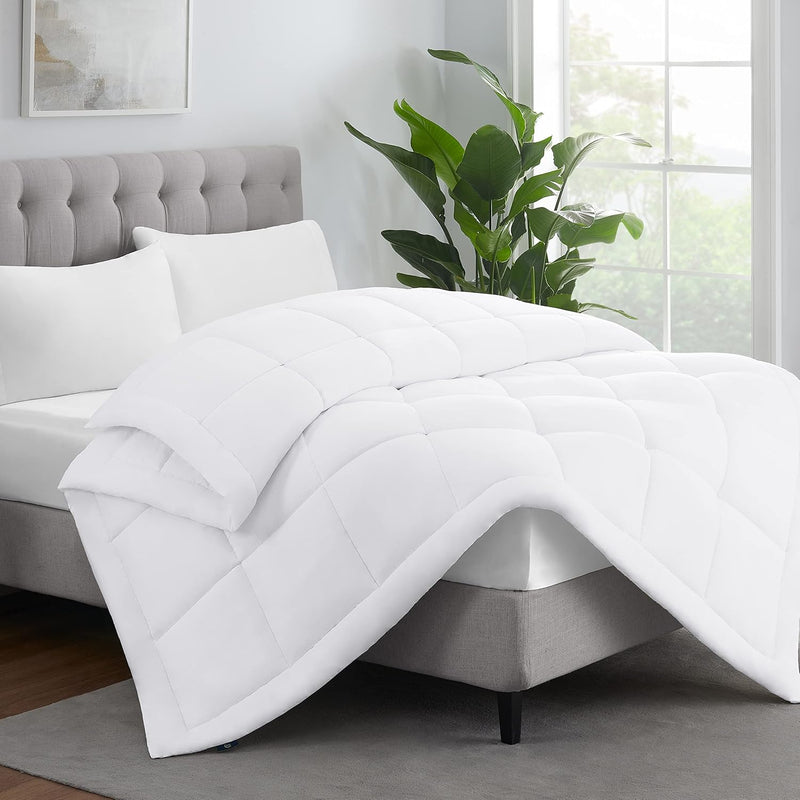 Comfortsure Soft Box Stitched Down Alternative Bedding Comforter Duvet Insert