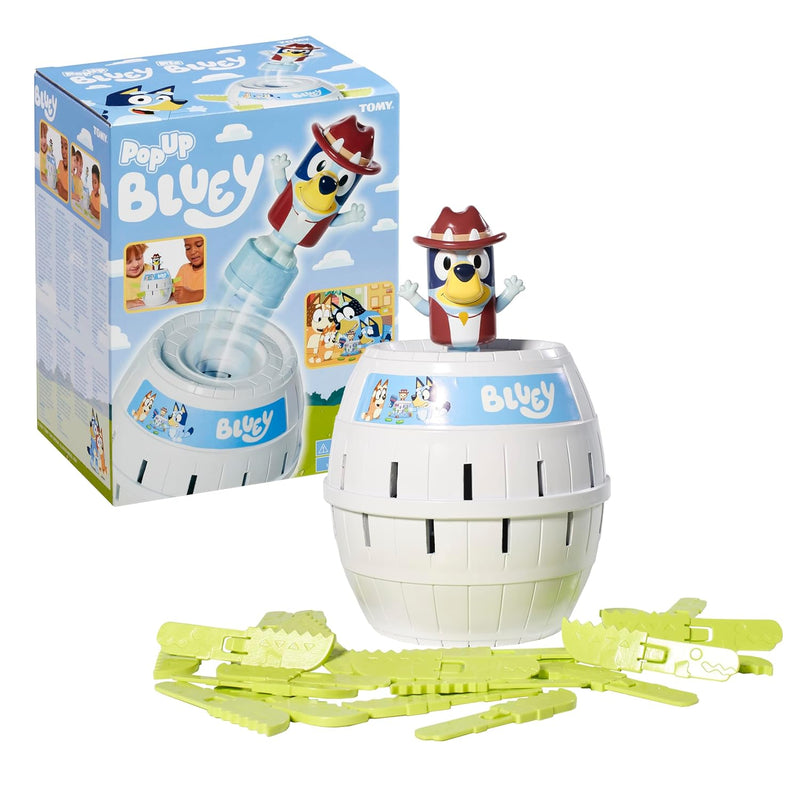 TOMY Games Pop Up Bluey Kids Game - Family and Preschool Games and Bluey To