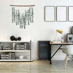 17.7‘’Eucalyptus Wall Hanging Artificial Eucalyptus Plant Fake Greenery Vine Boho Wall Decor for Apartment Bathroom Bedroom Kitchen Farmhouse Home Living Room Office Decorations