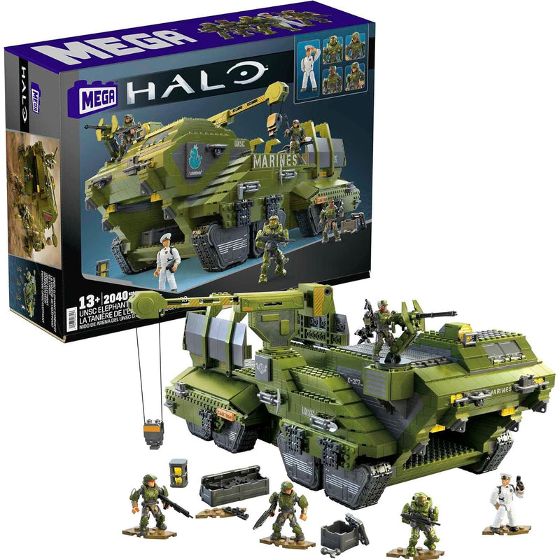 Halo Infinite Building Toys Set, Unsc Elephant Sandnest Tank With 2041 Piec