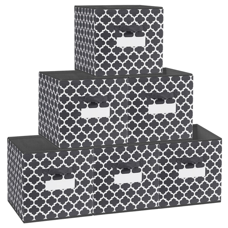 Cube Storage Organizer Bins 12X12 - Fabric Storage Cubes Bin Foldable Baskets Sq
