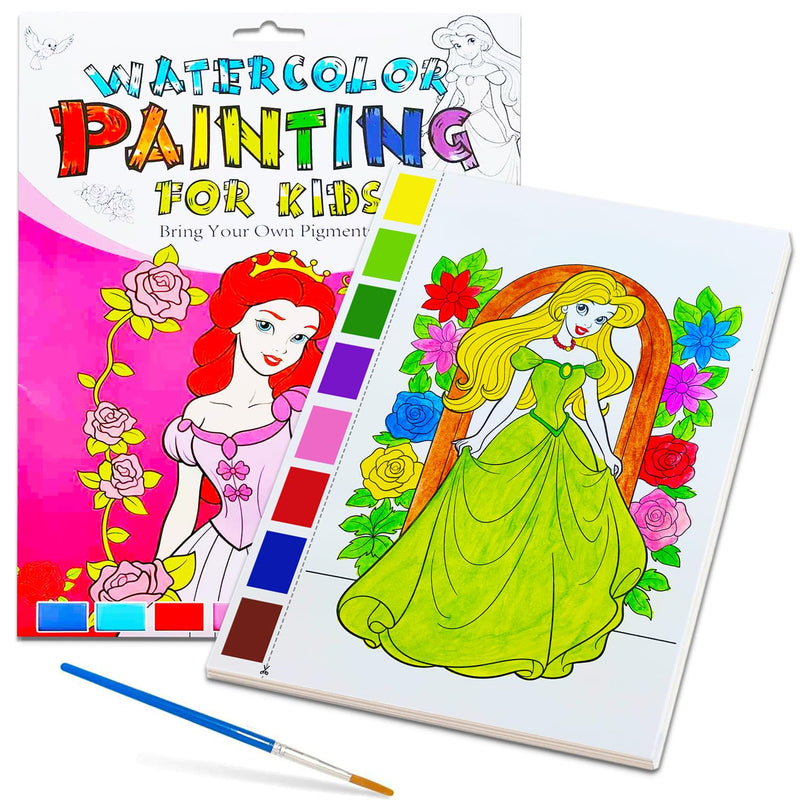 Watercolor Painting Books for Kids, Arts and Crafts for Children Ages 4-6