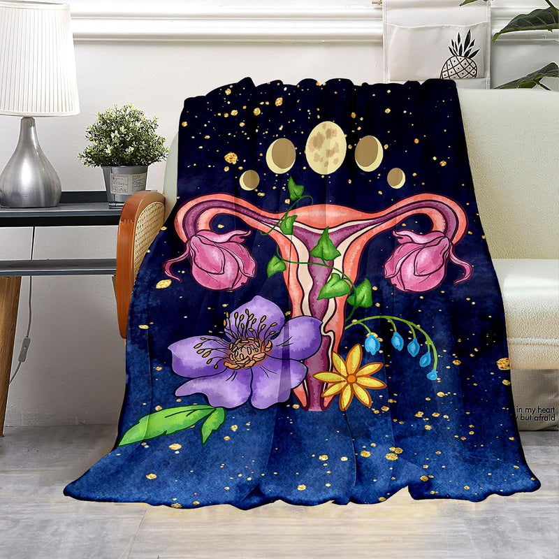 Magic Uterus Blanket Cozy Blankets For Women,Throw Blanket Hysterectomy Gifts