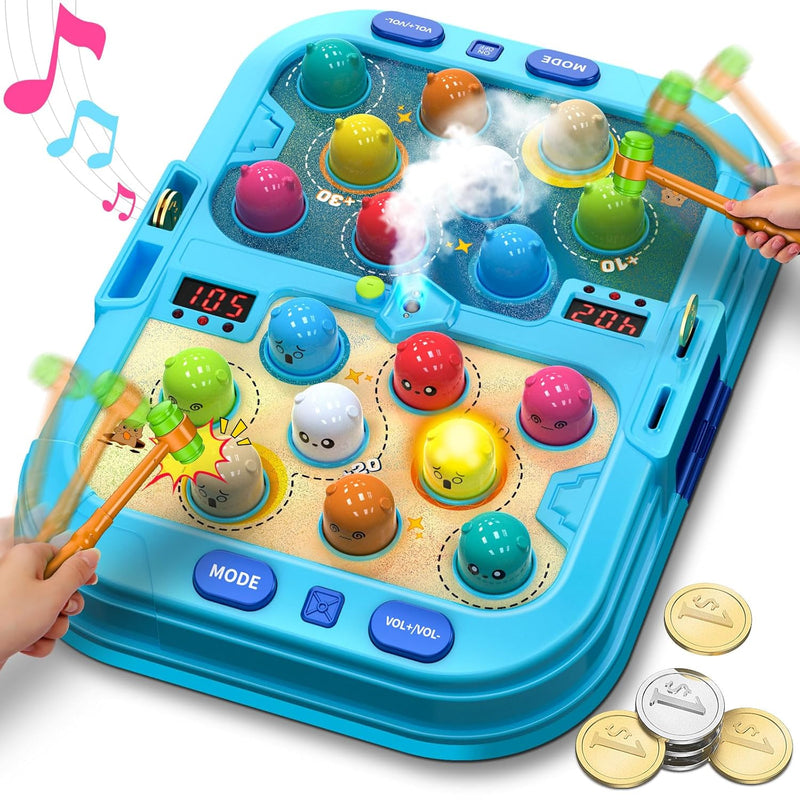 Toddler Toys For 3 4 5 Year Old Boys,Toddler Games,With 2 Hammers,5 Modes L
