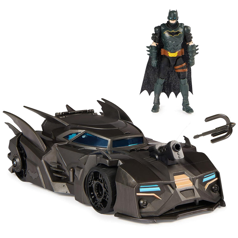 DC Comics, Crusader Batmobile Playset with Exclusive 4-inch Batman Figure,