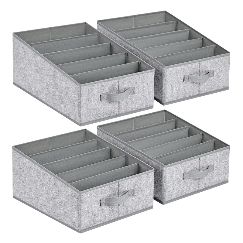 Wardrobe Clothes Organizer, Clothes Organizer For Folded Clothes, 5 Grids Trapez