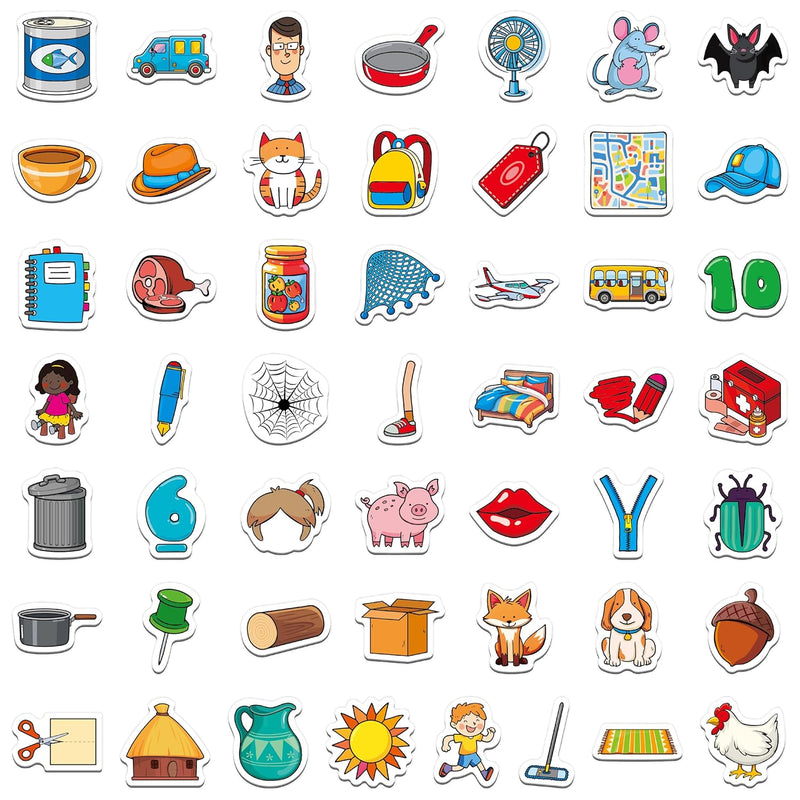 50 PCS CVC Object Magnets, Magnetic Thickened CVC Fridge Magnets Adorable E