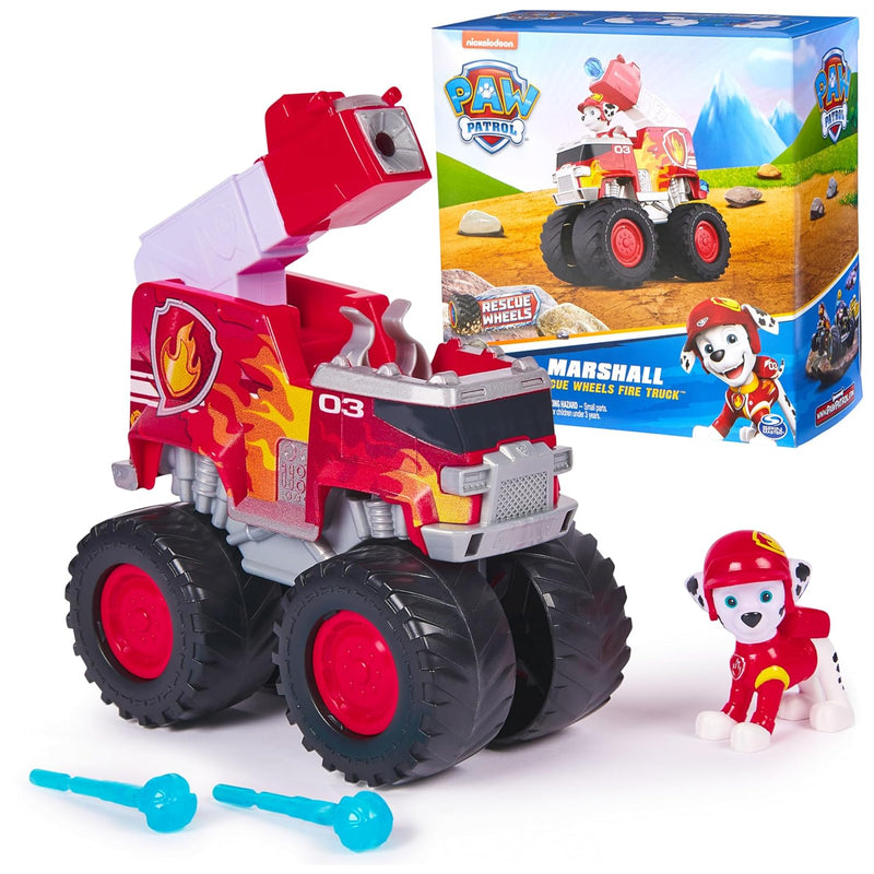 Paw Patrol: Rescue Wheels Marshall’s Firetruck, Toy Truck with Projectile L