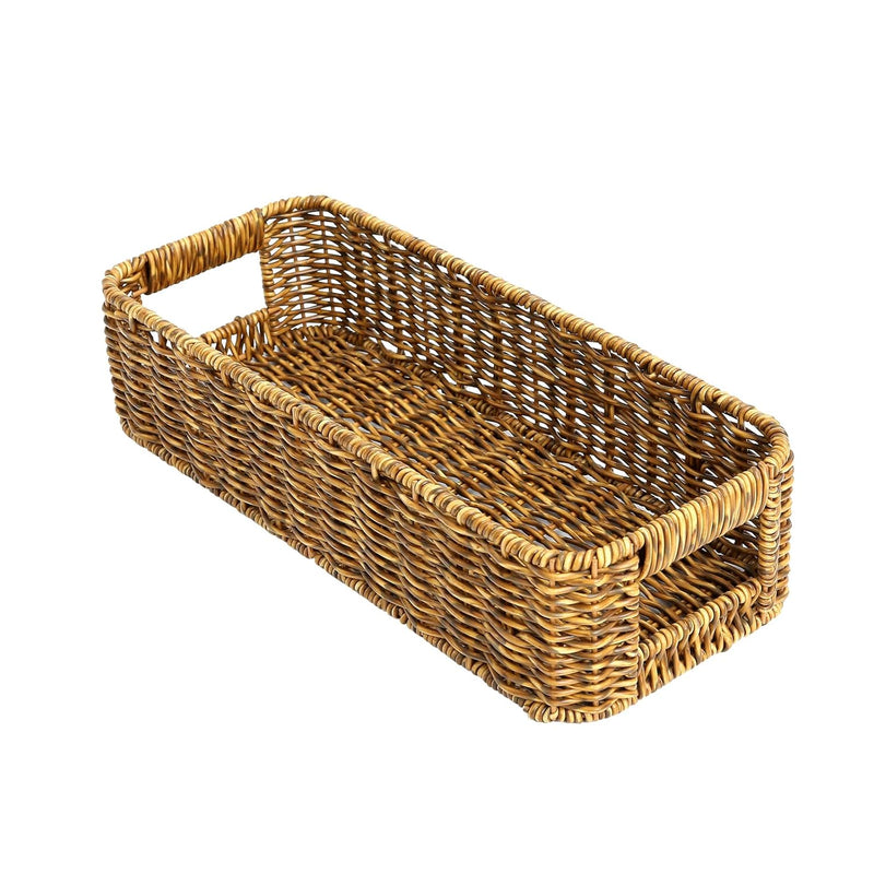 Wicker Storage Baskets,Waterproof Woven Basket For Organizing,Toilet Paper Small