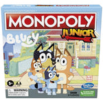 Hasbro Gaming Monopoly Junior: Bluey Edition Board Game for Kids Ages 5+, Play as Bluey, Bingo, Mum, and Dad, Features Artwork from the Animated Series (Amazon Exclusive)