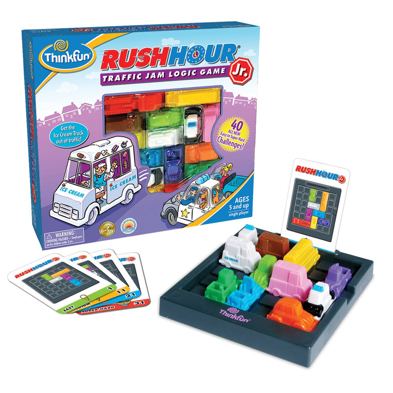 ThinkFun Rush Hour Junior - Classic Traffic Jam Logic Game | STEM Toy for K