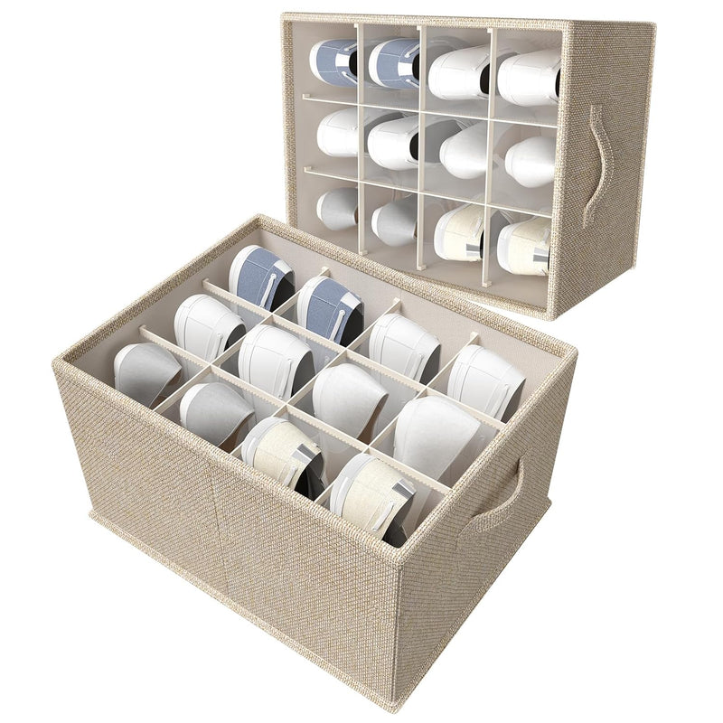 Shoe Organizer For Closet - Closet Organizers And Storage Bins,12-Cell Drawers O