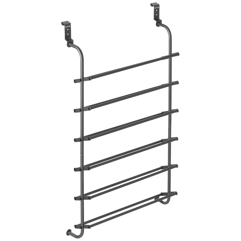 Door Shoe Rack, 7.5X22.625X41.80, Gunmetal Gray