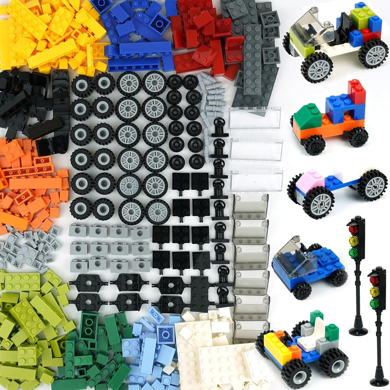 Wheels And Axles Sets With Steering Wheels& &Windshield&Traffic Light, Over