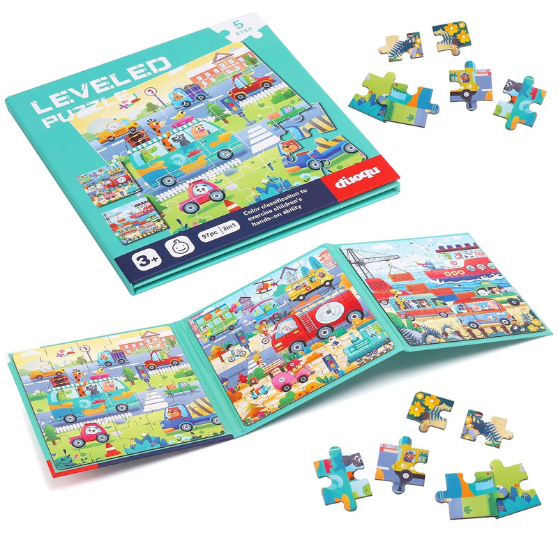 Magnetic Puzzles For Toddlers 3 5 3 In 1 97 Pieces Magnet Puzzle Book For K