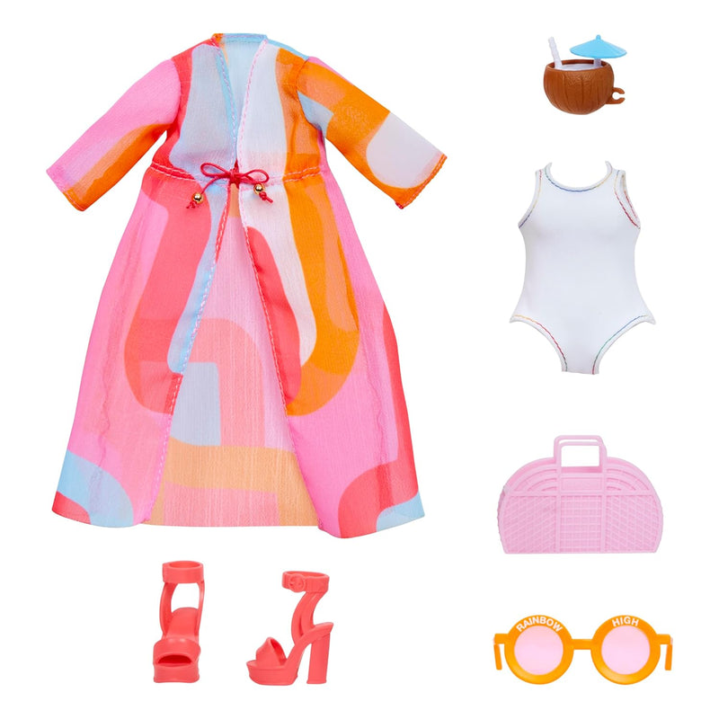 Fashion Pack, Pool Theme Includes 1 Full Pool Outfit, Shoes, Jewelry And Pl