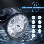Vibrating Male Masturbator with 9 Modes, APP-Controlled Stroker, Black