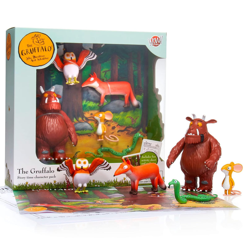 Wow! Pods Stuff The Gruffalo Story Time Family Pack Mini Play Figures Offic