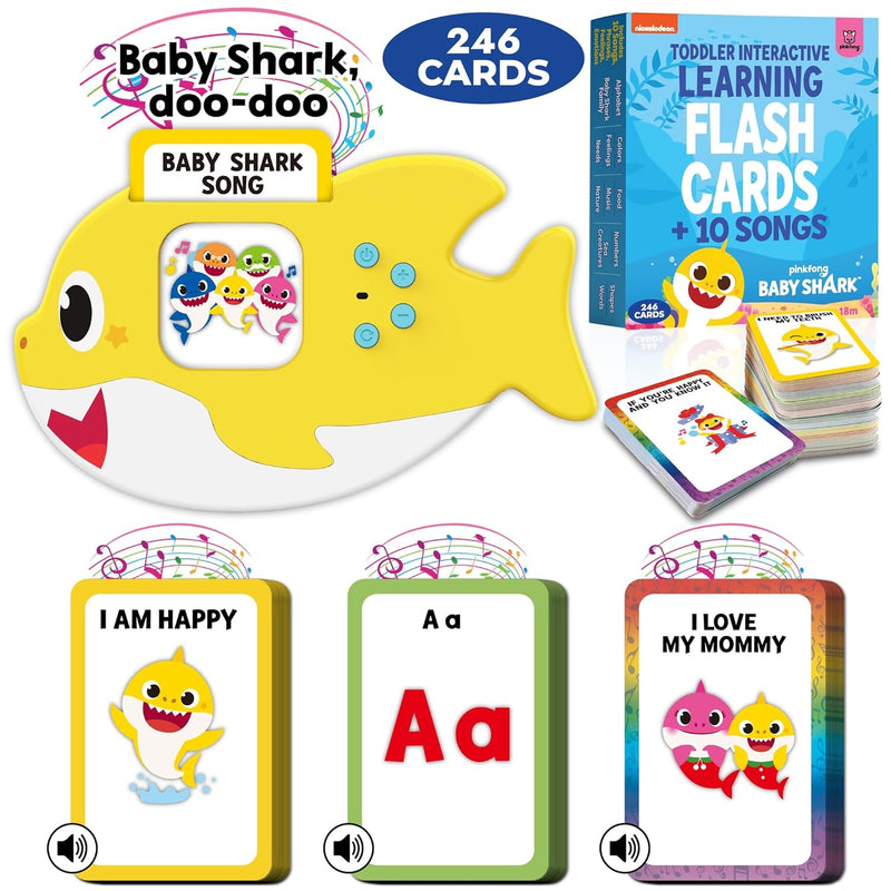 Baby Shark Flash Cards For Toddlers 2 4 Years Sensory Toys For Autism And A