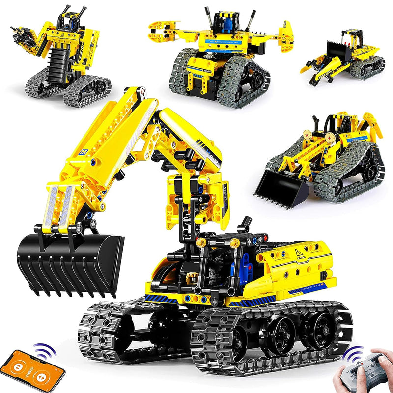 5 In 1 Building Toys Stem Robotics Kit, 430 Pcs Blocks Rc Robot Erector Set