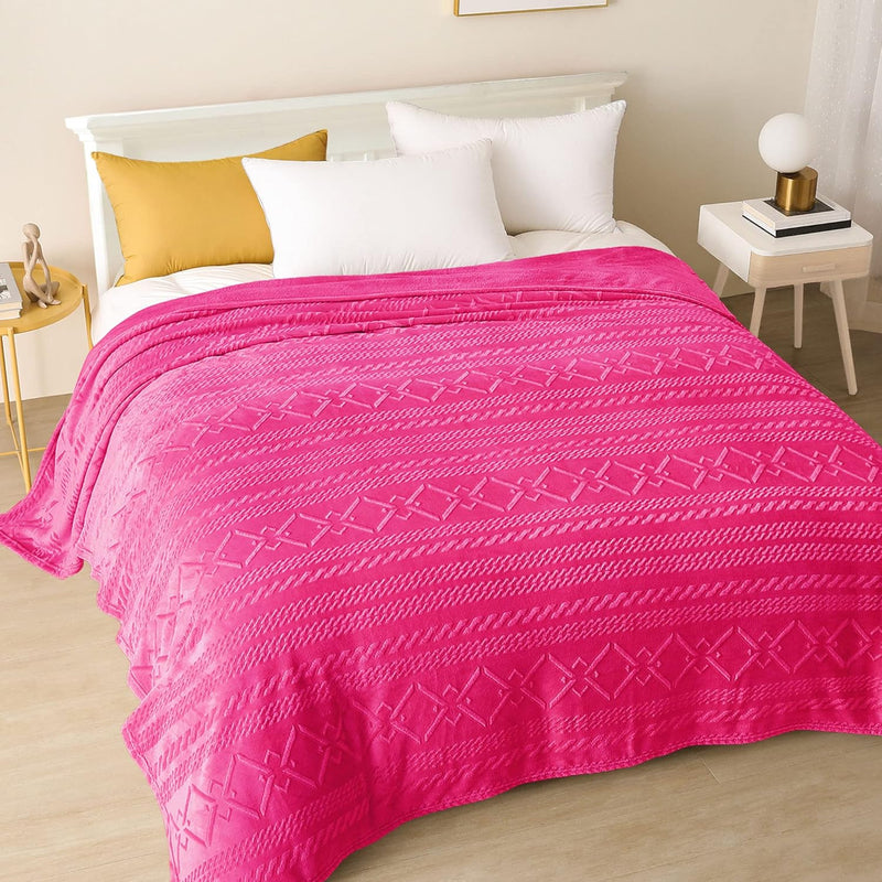 Soft King Size Blanket, 90X104 Inches Warm And Cozy Bed Blankets, Decorative G