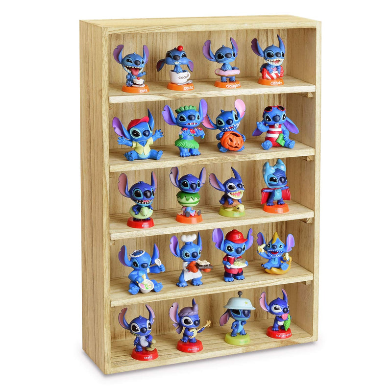 Wooden Wall-Mounted Display Shelves Rack For Figures, Shot Glasses, Spice Can